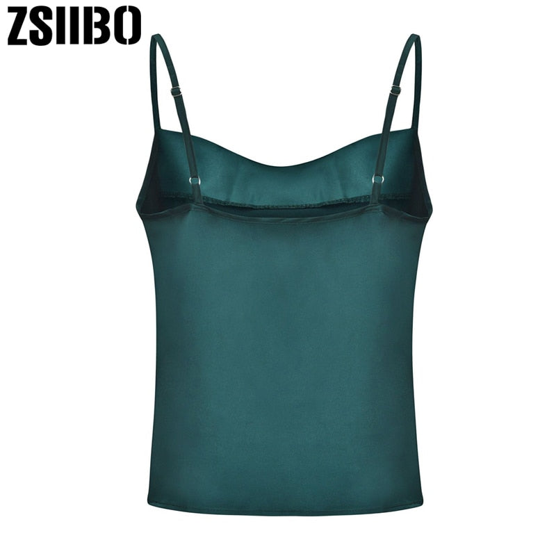 Blouse Shirts Women 2019 Summer Boho Silk Shirt Sleeveless Sling Vest satin Top Tee Casual Shirt Plus Size Ladies Clothing