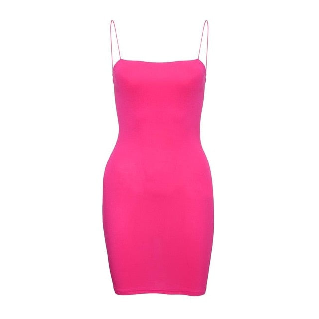 Summer Black Sexy Dress Women Clothes 2019 Sexy Solid Sleeveless Spaghetti Strap Bandage Dress Gothic Bodycon Dress vestidos