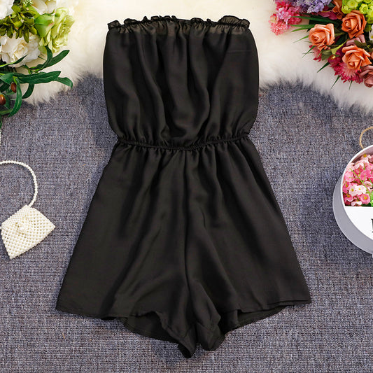 Women suit Snow imitation Pants Sexy Jumpsuit High Waist Slim Coverall Women's overalls Shorts monkey Casual Pants dropshipping